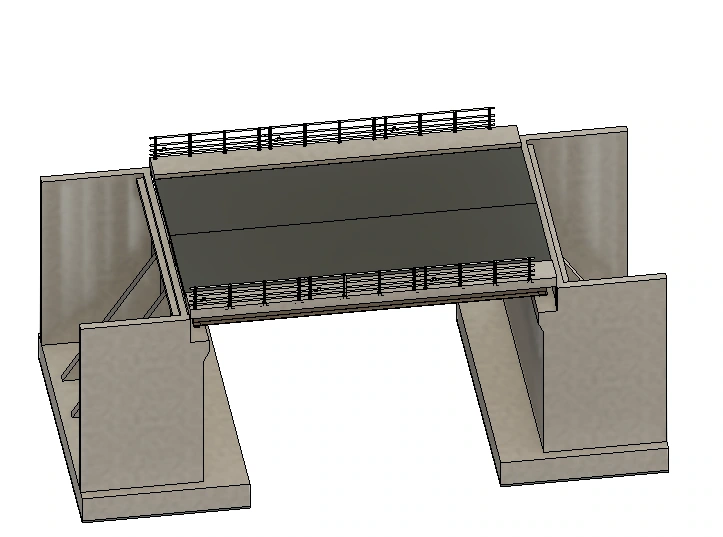 Modelo BIM de un puente del corredor Eje Vial 4 – Amazonas.