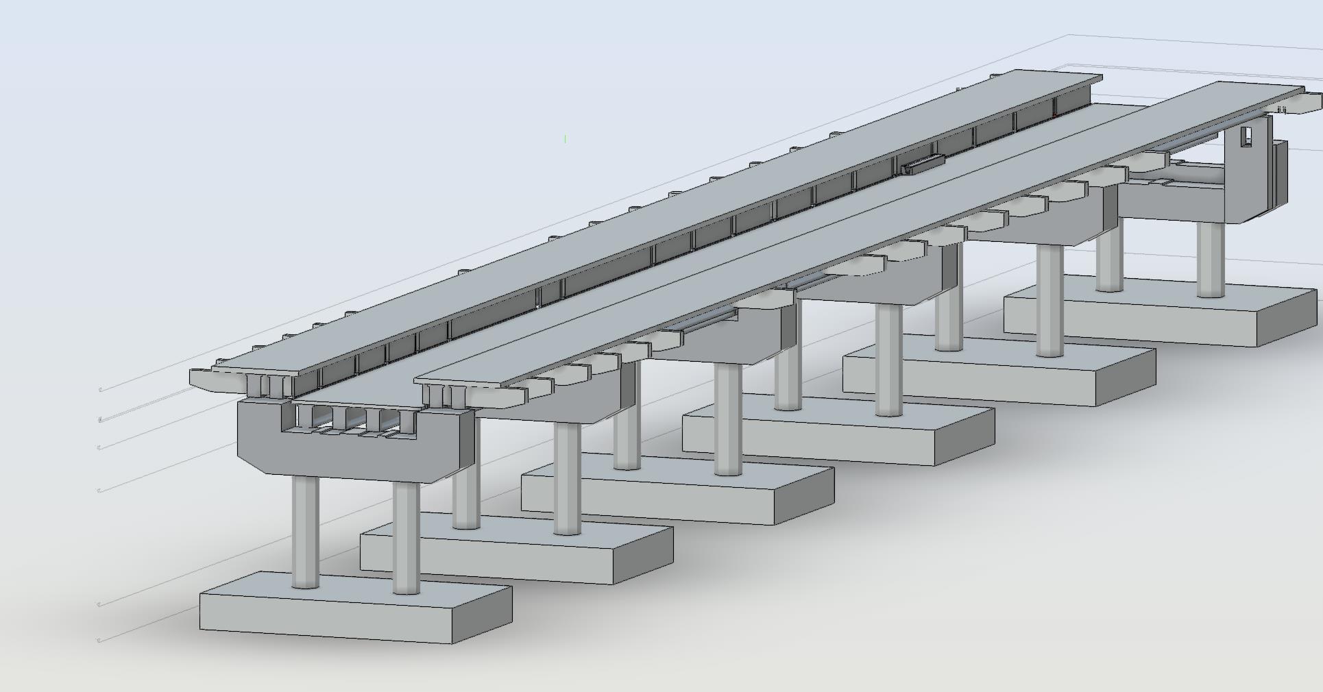 Modelo estructural original de la Línea 1 del Metro de Lima.