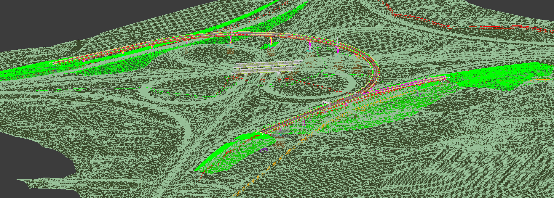 Modelo federado del intercambio I-80/I-380, Iowa.